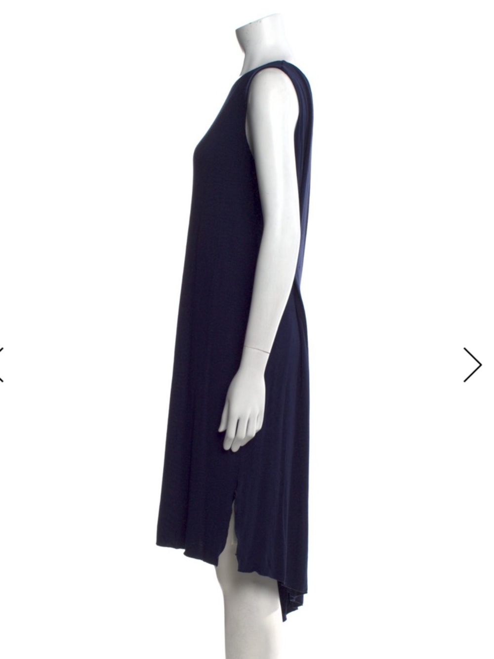 NWT Kinross Cashmere navy women’s dress dusk soft flowy comfortable - Picture 5 of 7